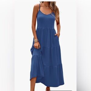 Elegant Blue Maxi Dress